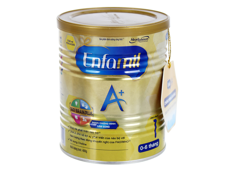 Sữa bột Enfamil A+ dành cho trẻ từ sơ sinh - 6 tháng tuổi.