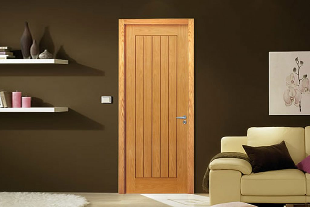 Top 10 mẫu cửa phòng gỗ đẹp chất lượng đáng xem nhất hiện nay 13 Mẫu cửa phòng gỗ đơn giản 1 cánh dùng cho phòng ngủ