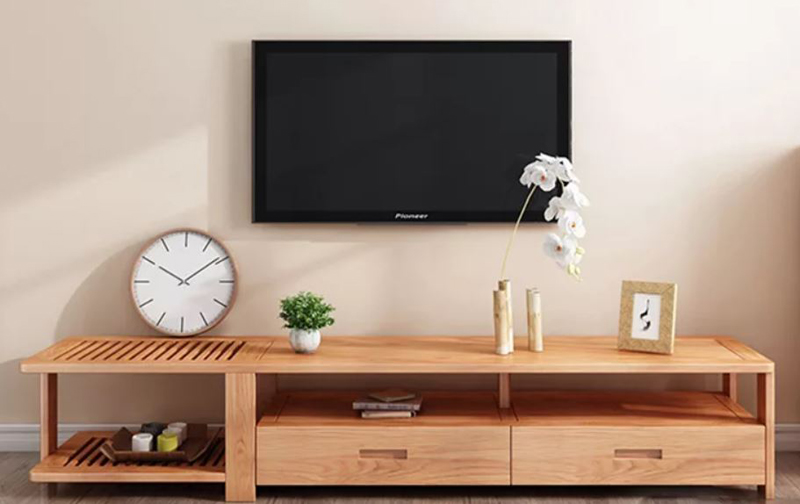 Top 199 mẫu kệ tivi đẹp nhất 2020 1 Mẫu kệ tivi gỗ thiết kế đơn giản