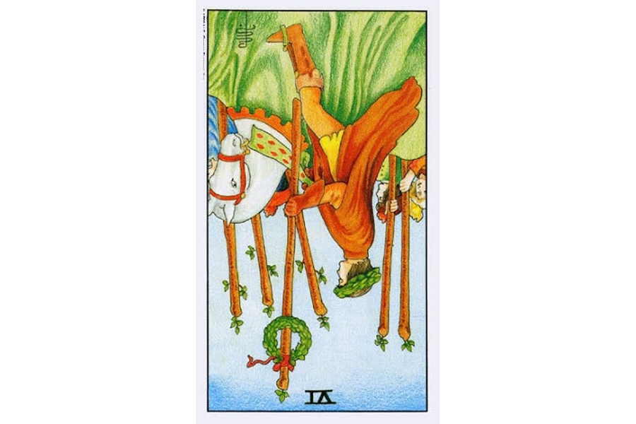 Ý nghĩa ngược của Six of Wands