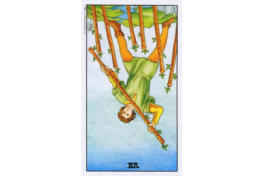  Ý nghĩa ngược của Seven of Wands