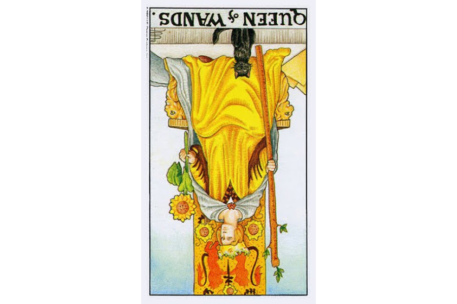 Ý nghĩa ngược của Queen of Wands