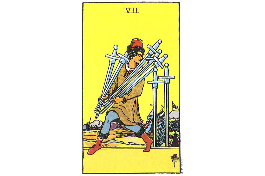 Ý nghĩa xuôi của Seven of Swords