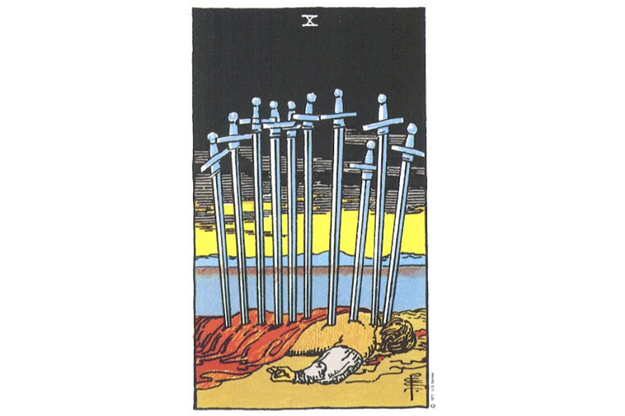 Ý nghĩa xuôi của Ten of Swords