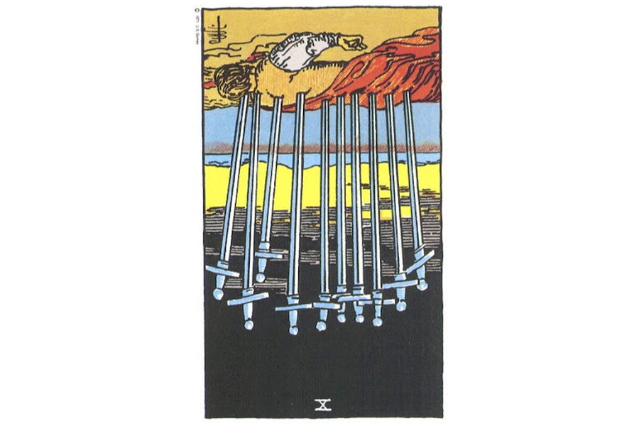 Ý nghĩa ngược của Ten of Swords