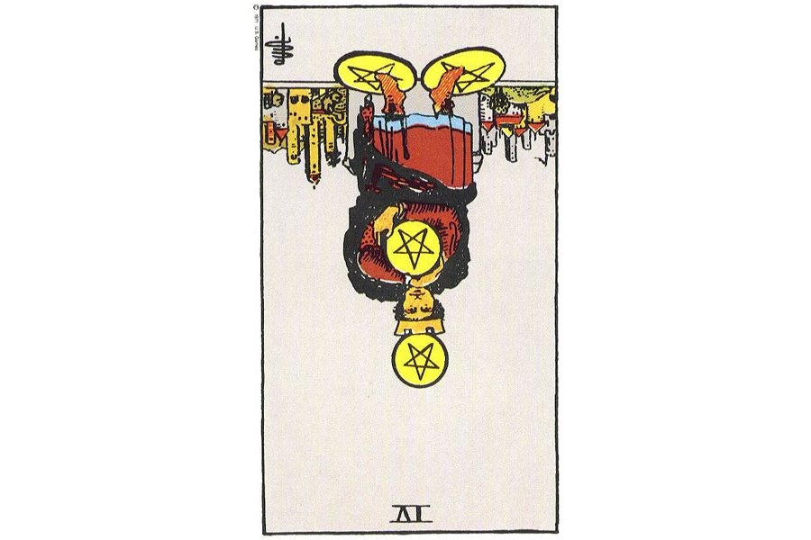 Ý nghĩa ngược của Four of Pentacles