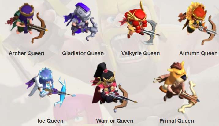 Game Clash of Clans - Game chiến thuật số 1 hiện nay 34 Skin hero Queen Archer