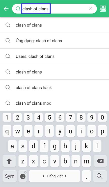 Cách tải game bằng Clash Of CLans APK 