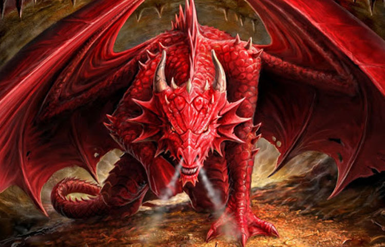Hình ảnh đẹp 3D rồng đỏ 