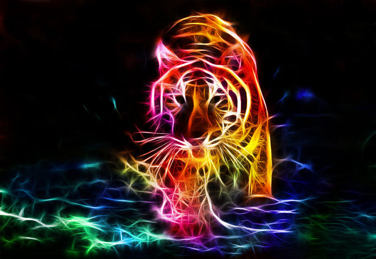 Ảnh đẹp 3D về hổ 