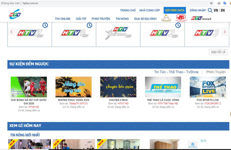 Trang web Hplus.com.vn