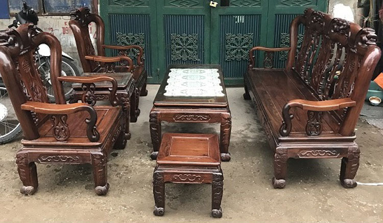 20+ Mẫu bàn ghế gỗ cẩm lai đẹp nhất 6 Bộ bàn ghế gỗ Cẩm Lai Minh Quốc Triện