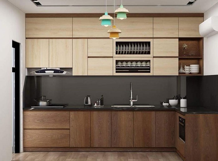Mẫu kệ tủ bếp đẹp nhất, sang trọng nhất 2021 12 Mẫu kệ tủ bếp đẹp làm bằng chất liệu Laminate