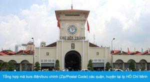 Tổng hợp mã bưa điện/bưu chính (Zip/Postal Code) các quận, huyện tại tp HỒ Chí Minh