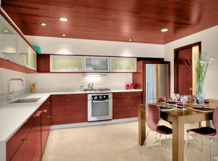 Mẫu kệ tủ bếp đẹp nhất, sang trọng nhất 2021 21 Tủ bếp chữ L giúp dễ dàng di chuyển khi nấu nướng và dọn dẹp