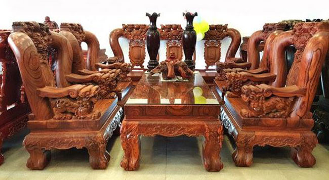 Bàn ghế gỗ Cầm Lai