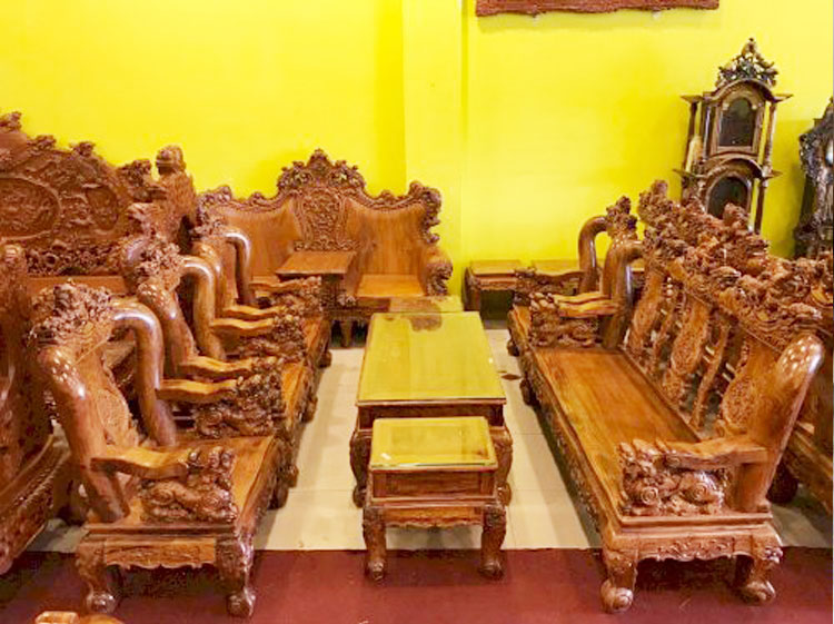 20+ Mẫu bàn ghế gỗ cẩm lai đẹp nhất 2 Bộ bàn ghế gỗ cẩm lai