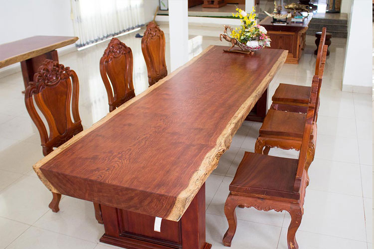 20+ Mẫu bàn ghế gỗ cẩm lai đẹp nhất 14 Bộ bàn ghế gỗ Cẩm Lai nguyên khối