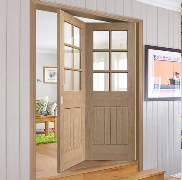 Top 30 Mẫu cửa gỗ kính đẹp nhất 2021 15 Mẫu cửa gỗ kính 2 cánh đẹp và đơn giản