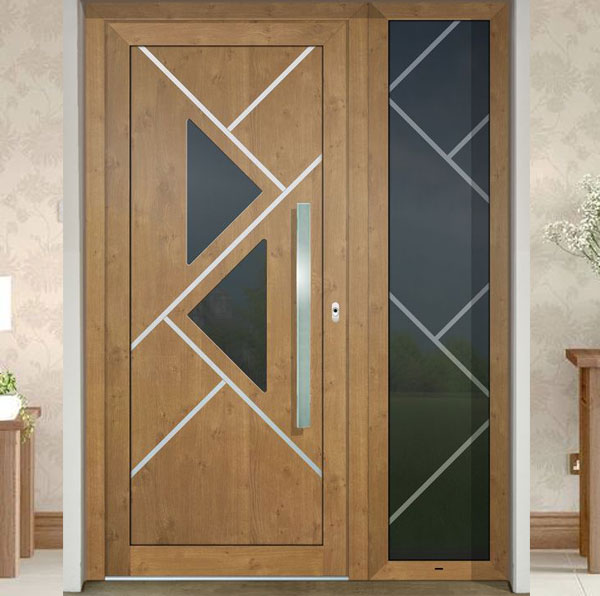 Top 30 Mẫu cửa gỗ kính đẹp nhất 2021 12 Mẫu cửa gỗ kính 2 cánh hiện đại