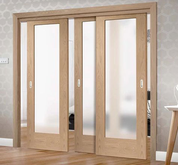 Top 30 Mẫu cửa gỗ kính đẹp nhất 2021 18 Mẫu cửa gỗ kính 4 cánh cao cấp