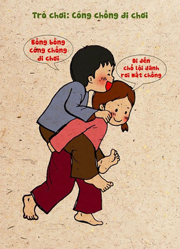 Top 60+ trò chơi dân gian Việt Nam phổ biến nhất 97 Tìm hiểu về trò chơi dân gian cõng chồng đi chơi