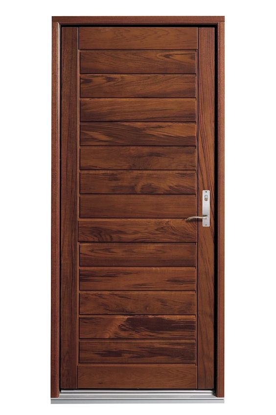 Mẫu cửa gỗ tự nhiên 1 cánh đơn giản