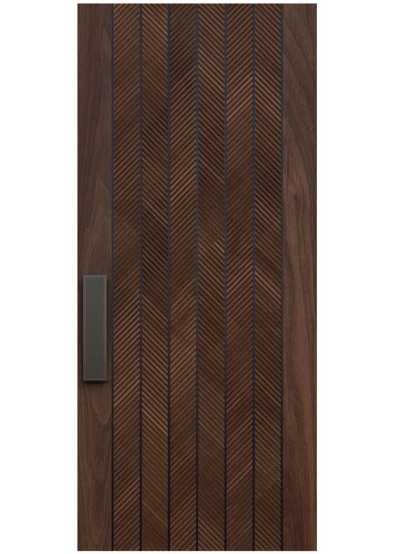 Mẫu cửa gỗ tự nhiên 1 cánh thiết kế theo phong cách hiện đại