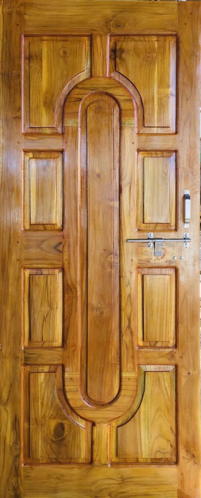 Mẫu cửa gỗ tự nhiên 1 cánh 