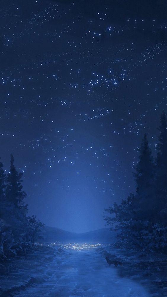 Bầu trời đêm Hình nền điện thoại đẹp cho dế yêu của bạn Scenery wallpaper Anime scenery Anime scenery wallpaper