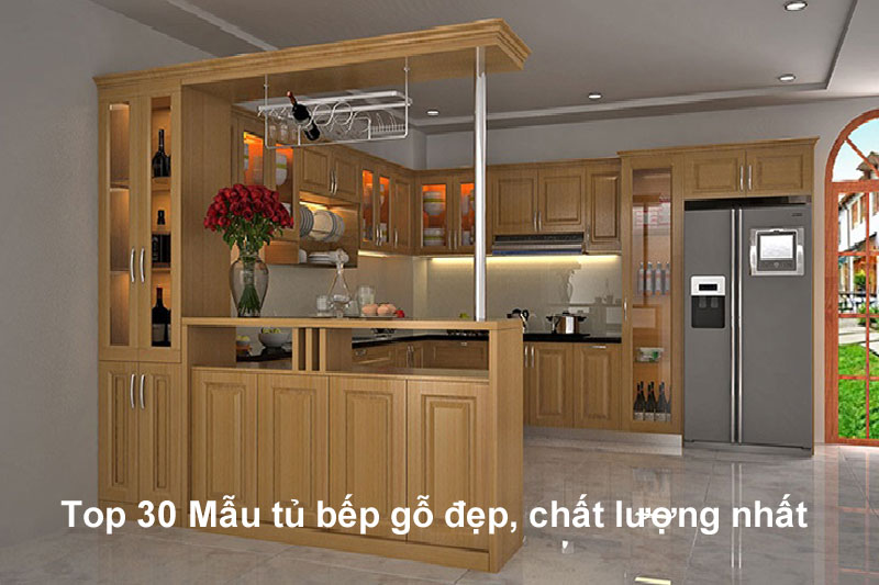 Khám Phá Hơn 100 Mẫu Tủ Bếp Gỗ Đẹp Nhất Siêu Hot - Daotaonec