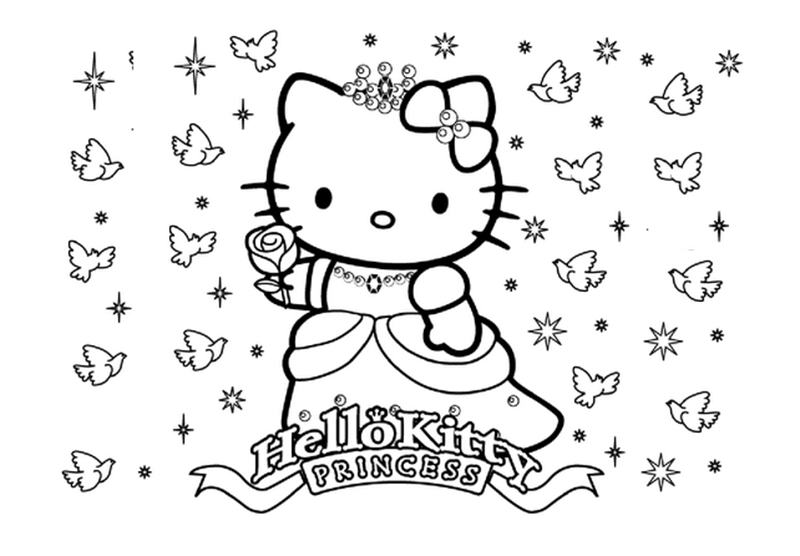 Trọn bộ tranh tô màu Hello Kitty dễ thương và đẹp nhất  Tranh Tô Màu cho bé