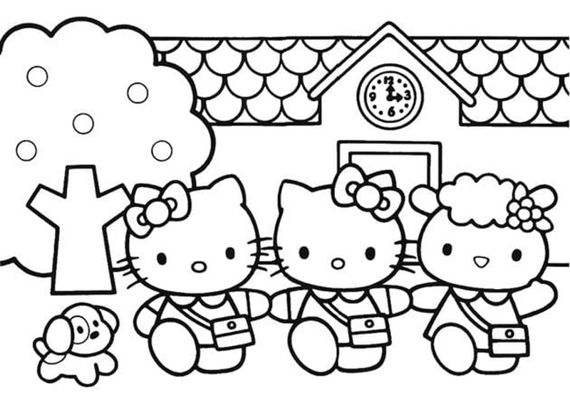 Vẽ Hello Kitty Đơn Giản  55 Hình Vẽ Mẫu  Cách Vẽ Mèo Kitty