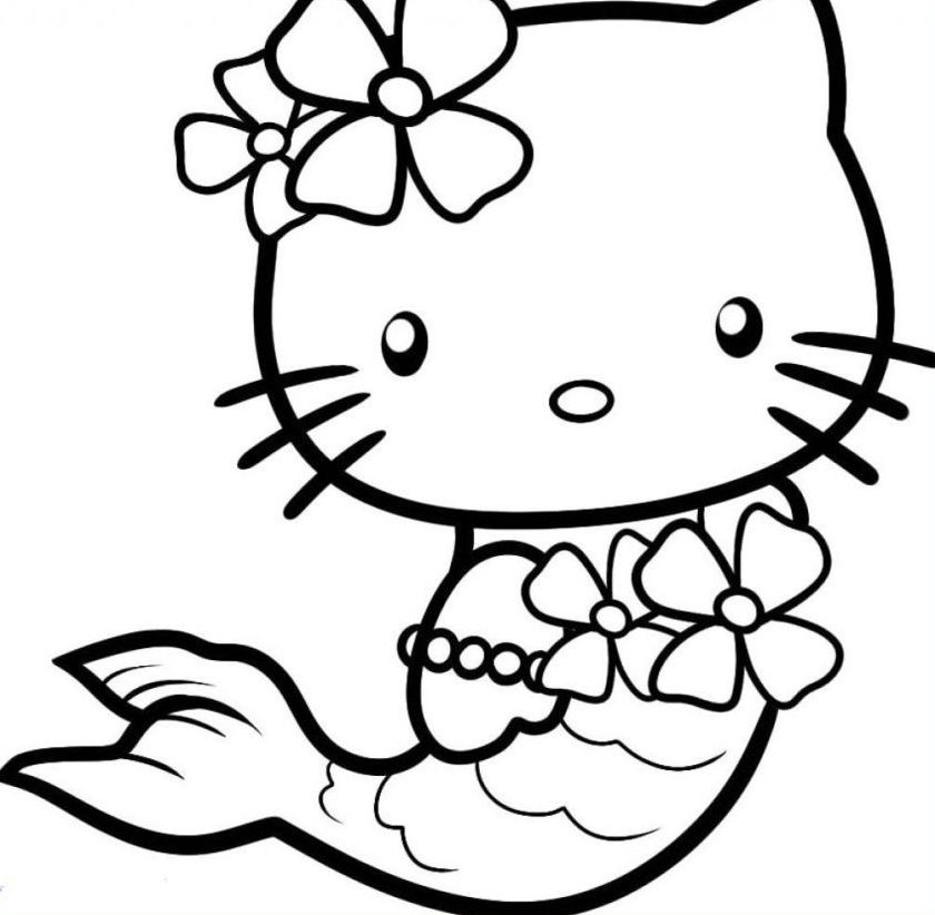 Tranh Tô Màu Mèo Kitty Dễ Thương Và Người Tuyết  PDF