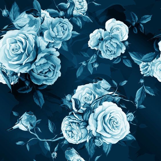 Hình nền hoa hồng xanh ngầu