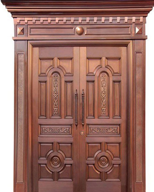 Top 30+ Mẫu cửa gỗ tân cổ điển đẹp nhất hiện nay 2021 37 Cửa gỗ tân cố điển 2 cánh đẹp