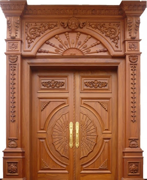 Mẫu cửa gỗ tân cổ điển cao cấp dành cho biệt thự