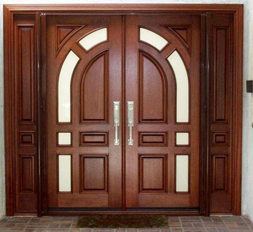 Mẫu cửa gỗ tân cổ điển thiết kế đẹp dùng làm cửa chính