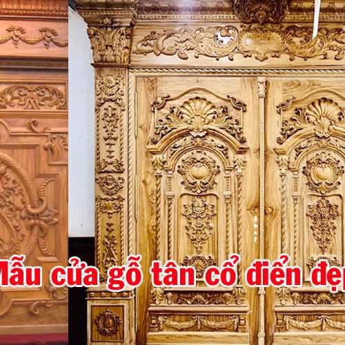 Cửa gỗ tân cổ điển