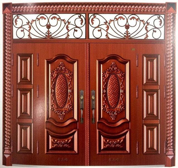 Mẫu cửa gỗ tân cổ điển 4 cánh đẹp