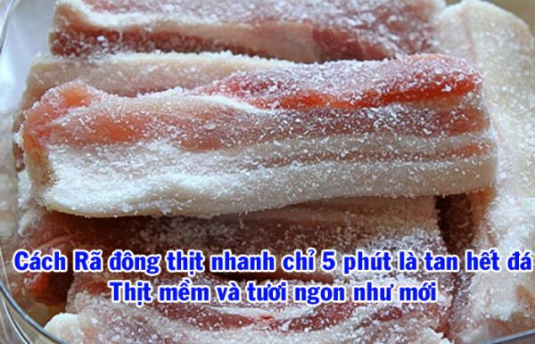 Cách Rã đông thịt nhanh