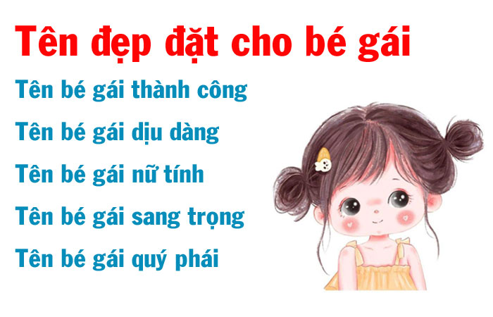 Tên đẹp cho bé gái