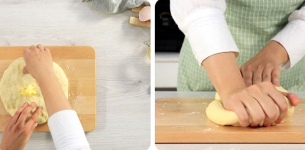 Cách làm Bánh Mì Cuộn Xúc Xích Nướng cho bé món ăn sáng thơm ngậy ngon miệng 11 Cách làm bánh mì cuộn xúc xích nướng cho bé bước 2