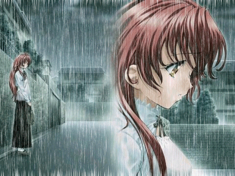 Những hình ảnh anime khóc dưới mưa buồn nhất, đẹp nhất
