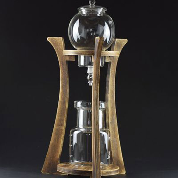 Bình pha cà phê bằng đá lạnh Cold Brew Coffee 3 cup giá gỗ