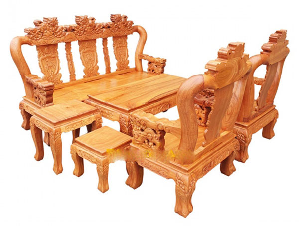 TOP 10+ Mẫu bàn ghế gõ đỏ phòng khách đẹp và sang trọng nhất hiện nay 7 Bộ bàn ghế gõ đỏ chạm nghệ đẹp