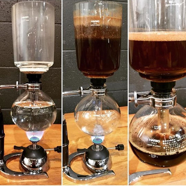 Các bước tạo nên ly cà chất lượng khi pha bằng bình Syphon Hario 3 cup