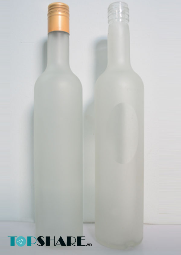 Chai thủy tinh 500ml mờ đựng rượu