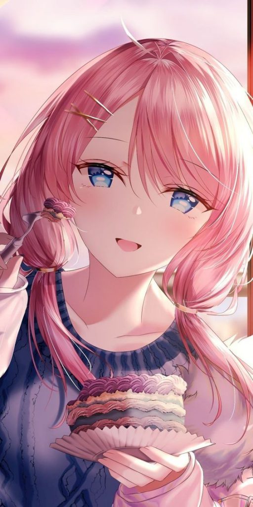 Sự đáng yêu anime nữ tóc hồng cute với vẻ ngoài ngọt ngào và tinh nghịch