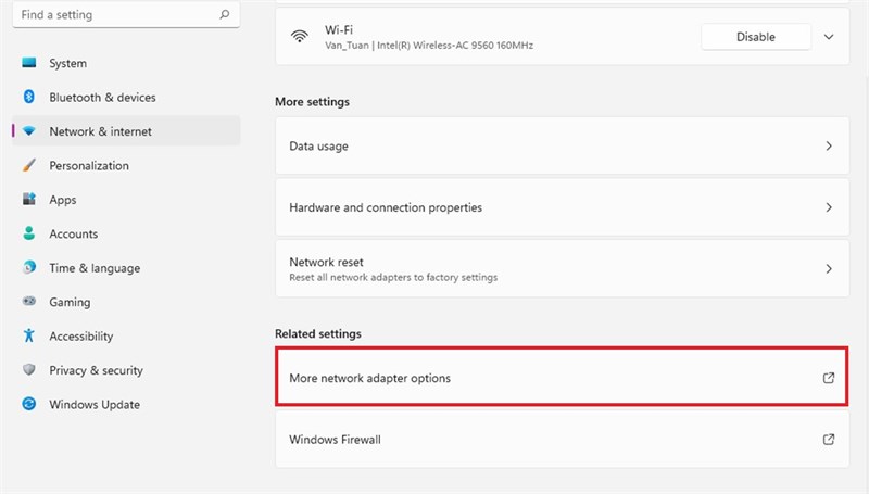 Cách xem mật khẩu WiFi trên Windows 11 nhanh và chính xác nhất 2022 2 Cách xem mật khẩu WiFi đang kết nối trên Windows 11 - Bước 1
